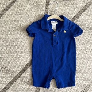 Ralph Lauren blue romper. 6M